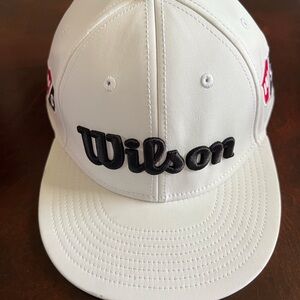 Wilson Red and White Golf Cap